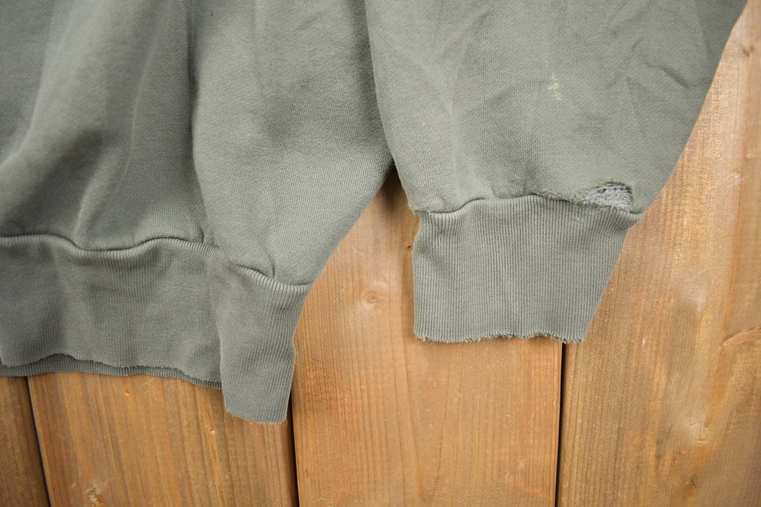 Vintage 1990s Ralph Lauren Olive Crewneck Sweatshirt