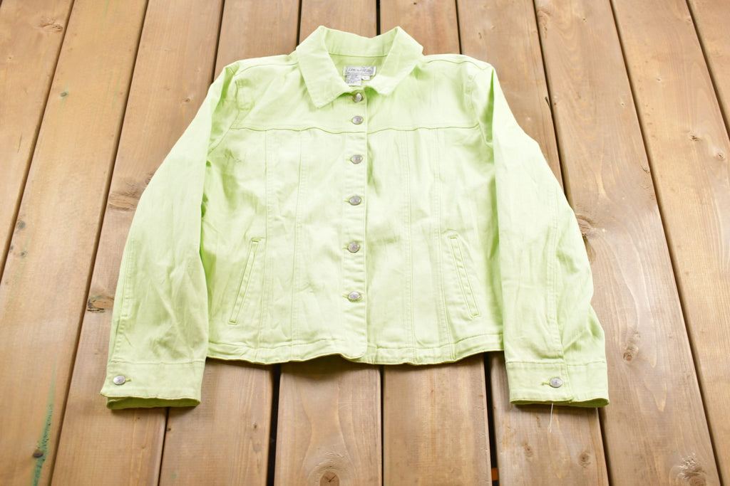 Vintage 1980s Live A Little Denim Jean Jacket