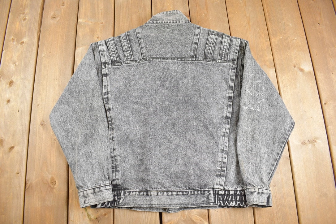 Vintage 1980s Snow Wash By Fuzz Sport Denim Jacket