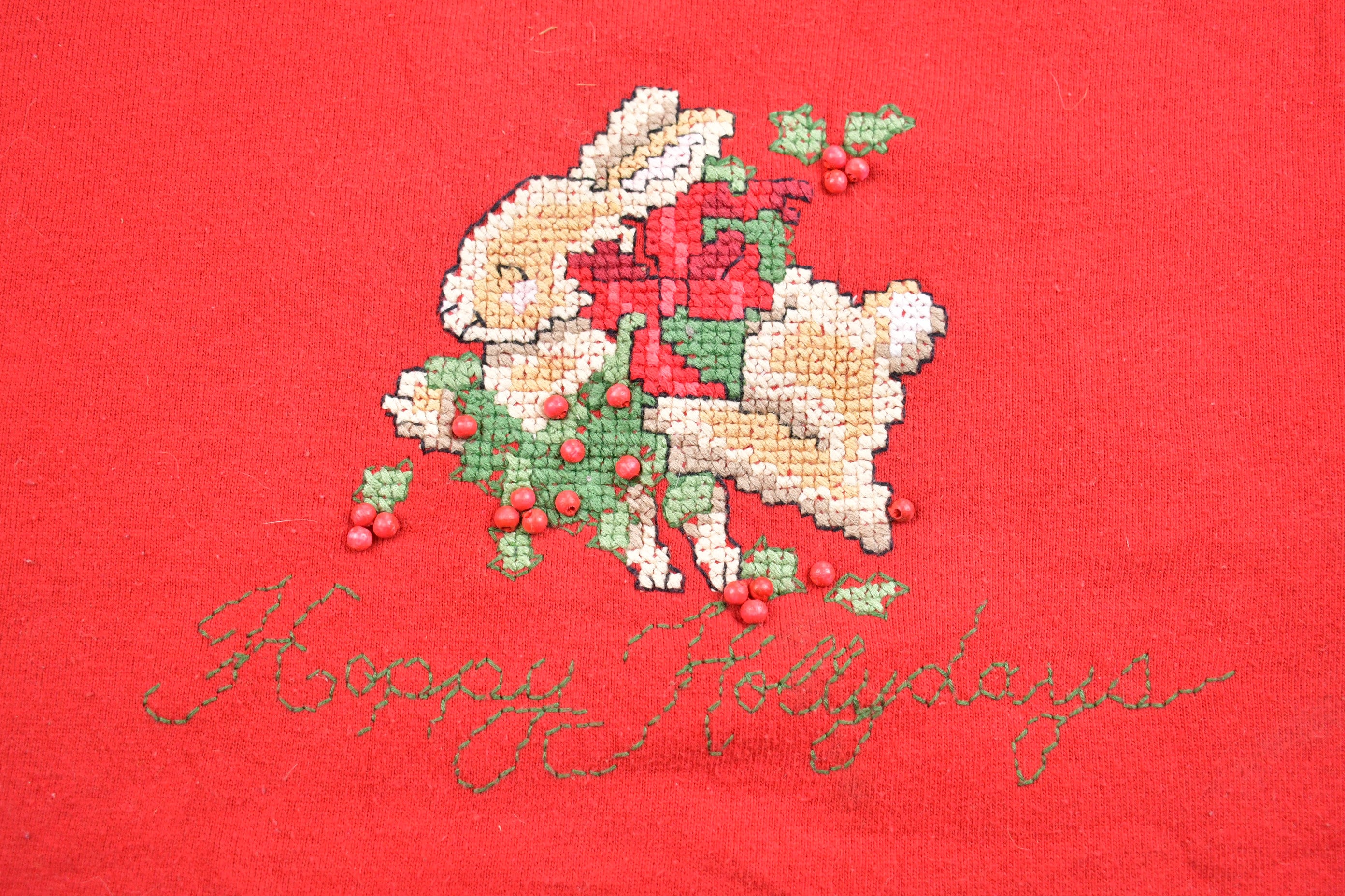 Vintage 1990s Happy Holidays Crewneck Sweatshirt
