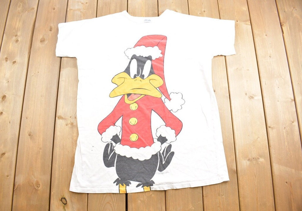 Vintage 1990s Daffy Duck Christmas Promo T-shirt / Vintage Movie Tee / Made In USA / Single Stitch / Rare Vintage
