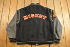 Vintage 1990s Mickey Embroidered Disney Varsity Jacket