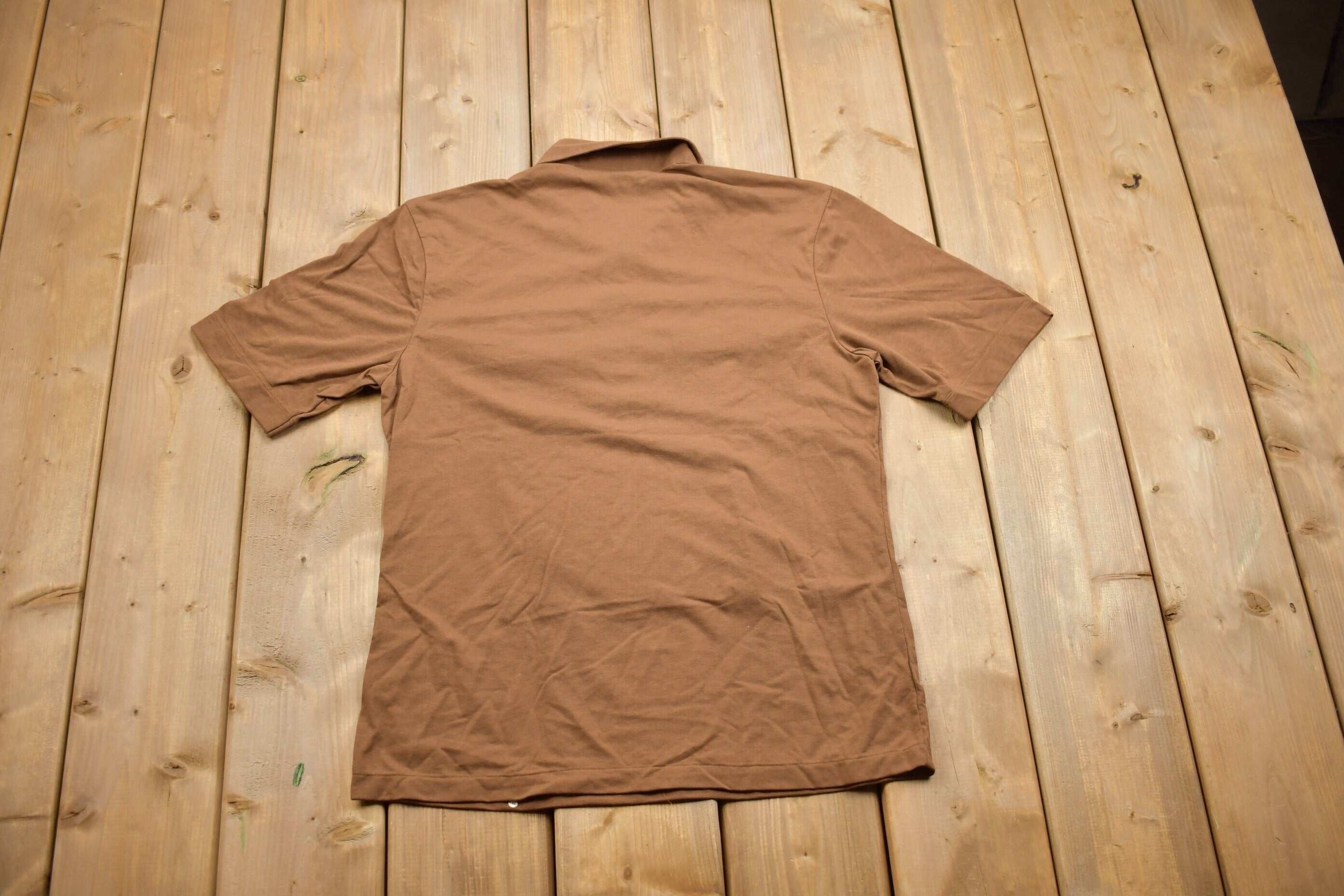 Vintage 1970s Style Quarter Button Shirt