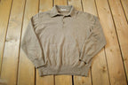 Vintage 1980s Pal Zileri Long Sleeve Cashmere Knit Polo Sweater Made in Italy
