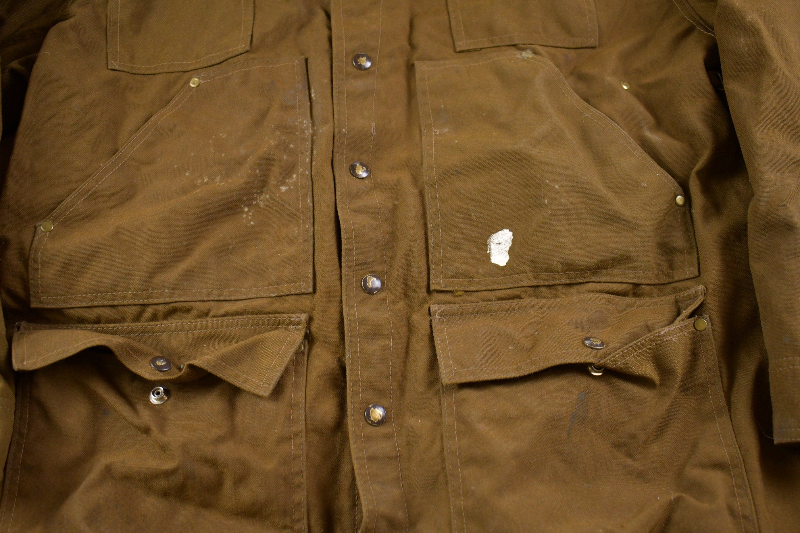 Vintage 1980s Corduroy Collar Chore Jacket