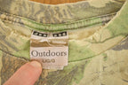 Vintage 1980s Jerzees Outdoors Realtree Camo Crewneck Shirt Men's L