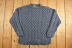 Vintage 1980s Mckennas Cable Knit Sweater  80s Crewneck  Abstract Patterns  Streetwear  Cozy  Winter Fashion  Vintage Knit
