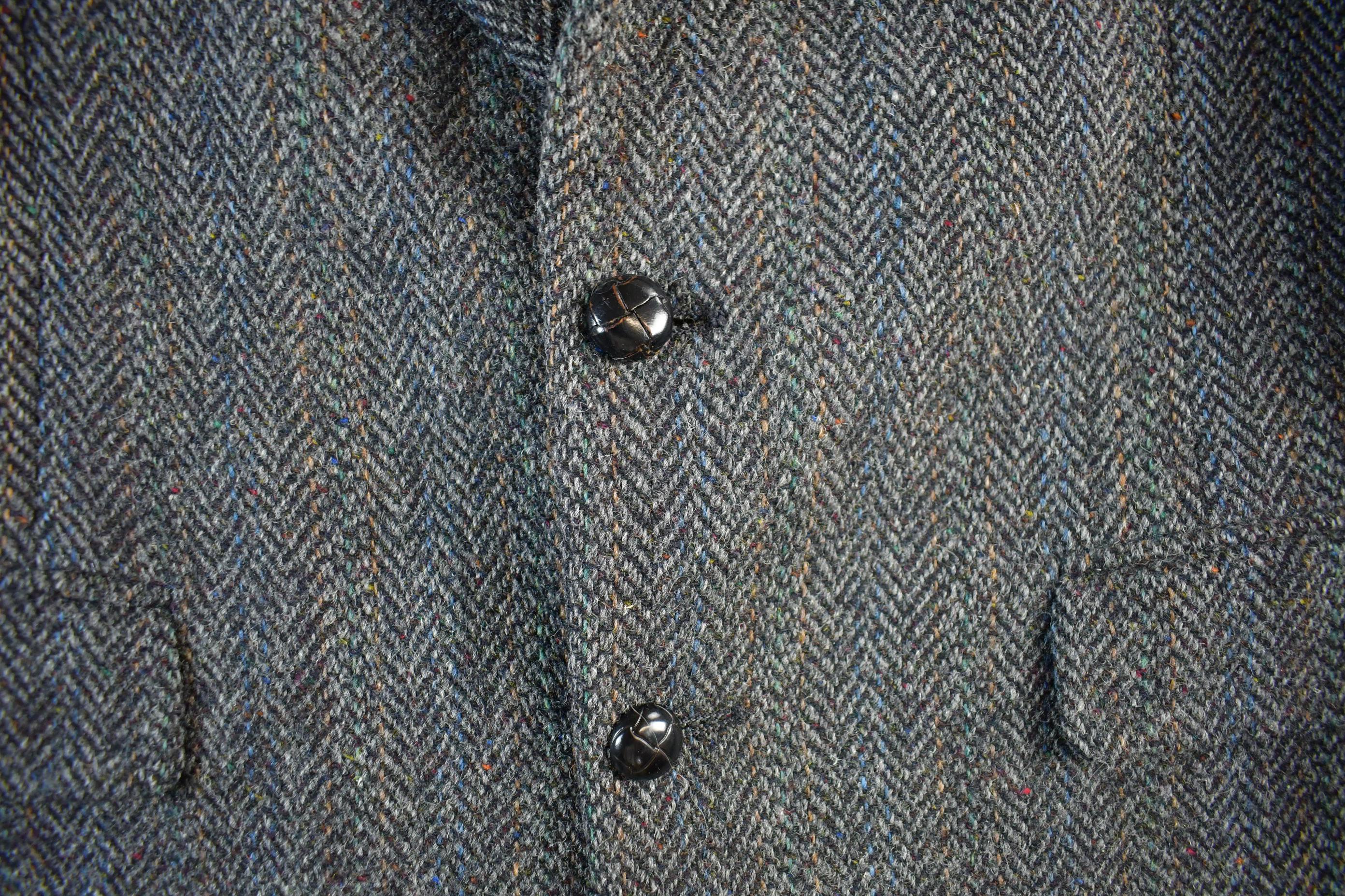 Vintage 1980s Harris Tweed Blazer - Men's Medium - Made In UK