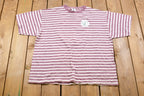 Vintage 1996 North Scranton Rotary Belton Earth Friendly Striped T-Shirt