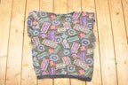 Vintage 1990s Elle Macpherson AOP Abstract Print Crewneck Sweatshirt Women's L