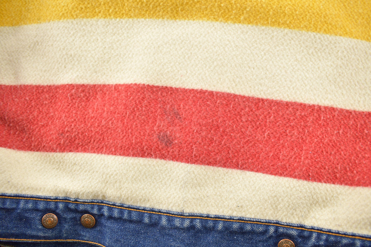 Vintage 1980s The Hudsons Bay Levi's Reversible Jean Jacket