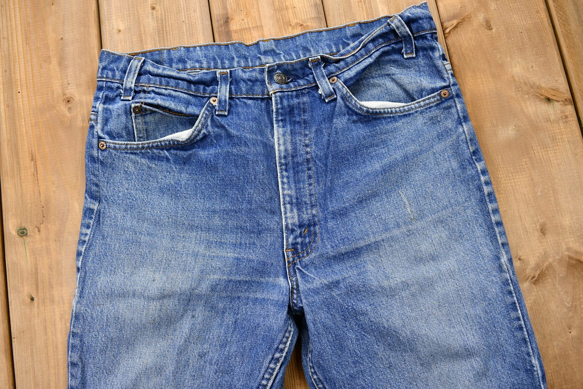 Vintage 1980s Levi's Orange Tab Mid-Wash Bootcut Jeans