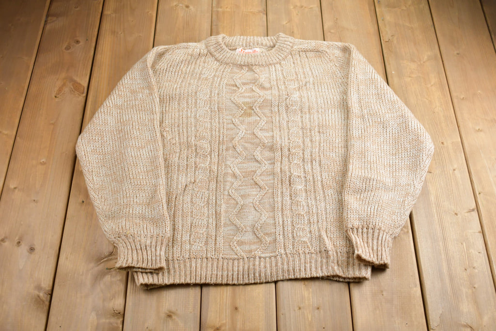 Vintage 1980s Cable Knitted Sweater