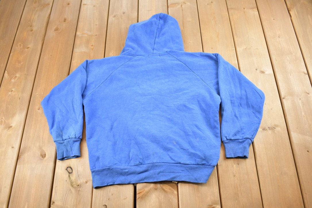 Vintage 1990s Van Cort Blank Zip Up Hoodie