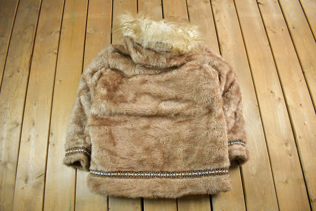 Vintage 1970s Hansa-Branta By Stearns Goose Down Sherpa Eskimo Jacket Women's Large