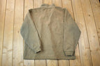 Vintage Distressed Carhartt Quarter Zip Mock Neck Sweatshirt