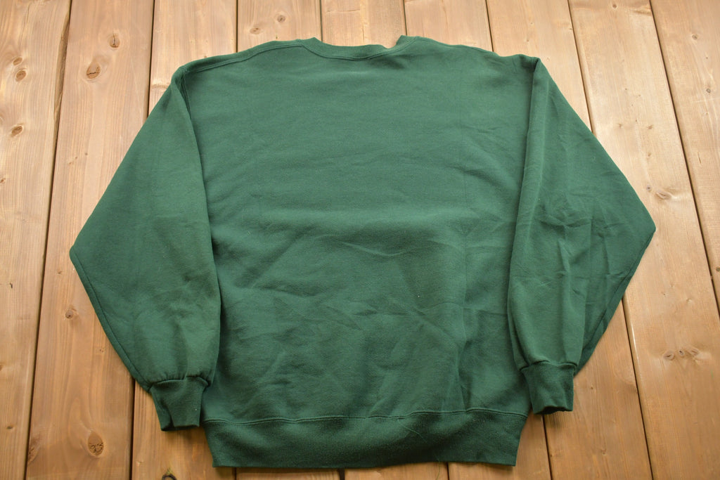 Vintage 1990s Jerzees Embroidered Hearts Crewneck Sweatshirt