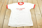 Vintage 1990s Fire Fighters Club Ringer T-Shirt Mens L