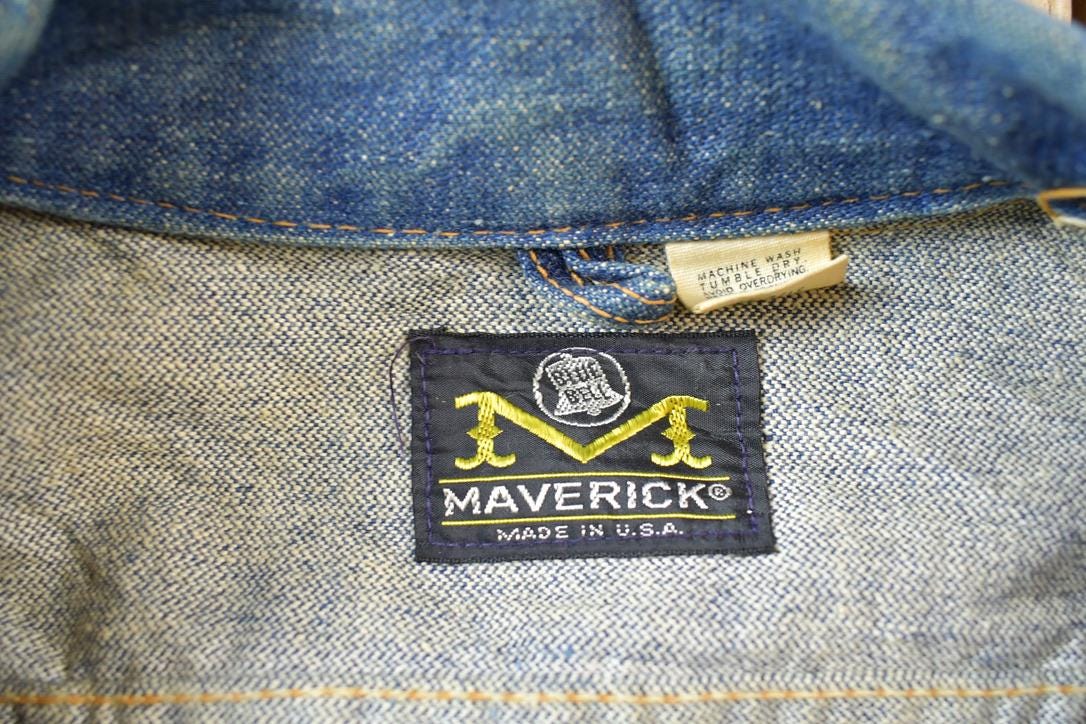 Vintage 1970s Maverick Jean Jacket Size 40