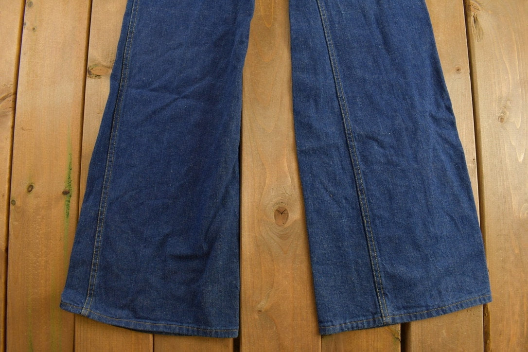 Vintage 1970s Belle bottom Womens Overalls Size 30 x 34.5