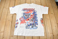 Vintage 1992 Montreal Canadiens NHL All Over Print Graphic T-Shirt