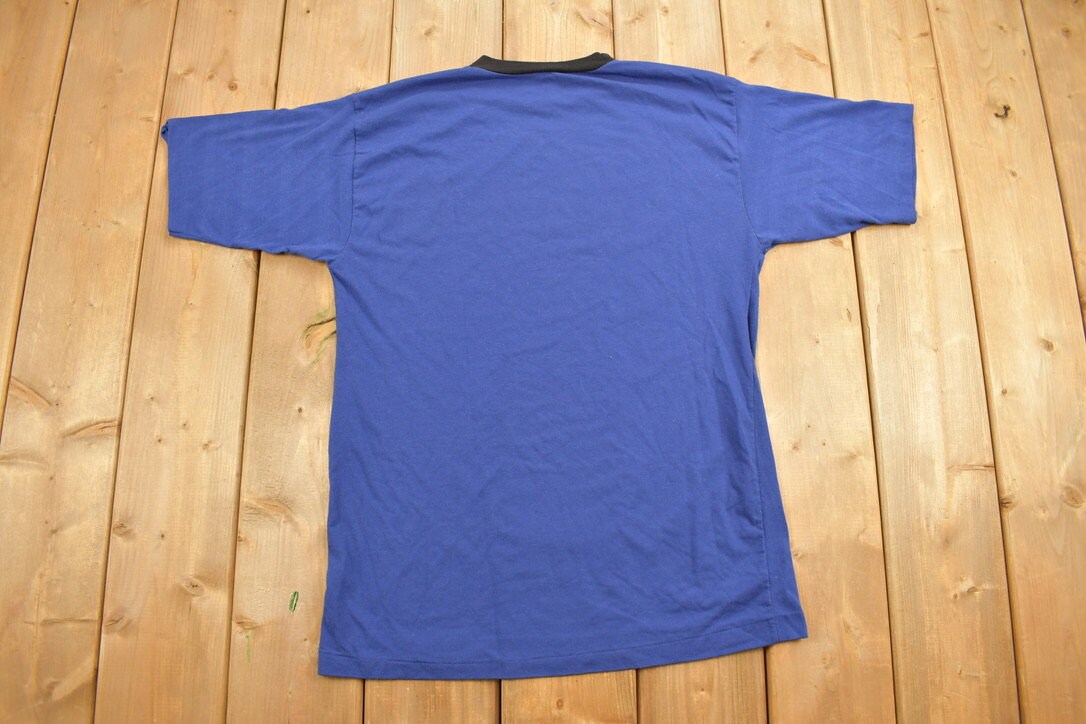 Vintage 1980s Captains Snooker Club Ringer T-Shirt