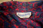 Vintage 1970s Lounge Abouts Pasiley Embroidered Womens Long Coat