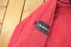 Vintage 1990s Nautica Navigation Reversible Fleece Jacket Men's Medium/ Embroidered Logo / Athletic Winter Sailing / Streetwear