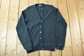 Vintage 1970s Sears Student Knit Perfect Mild Distress Cardigan Sweater Made In USA