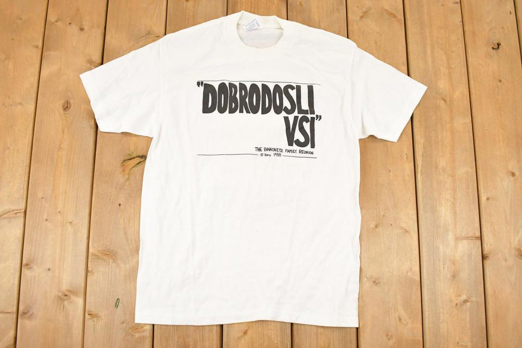 Vintage 1998 Dobrodosli Souvenir T-Shirt Men's M