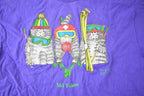 Vintage 1990s Ski Tahoe Travel T Shirt Made In USA Size XL