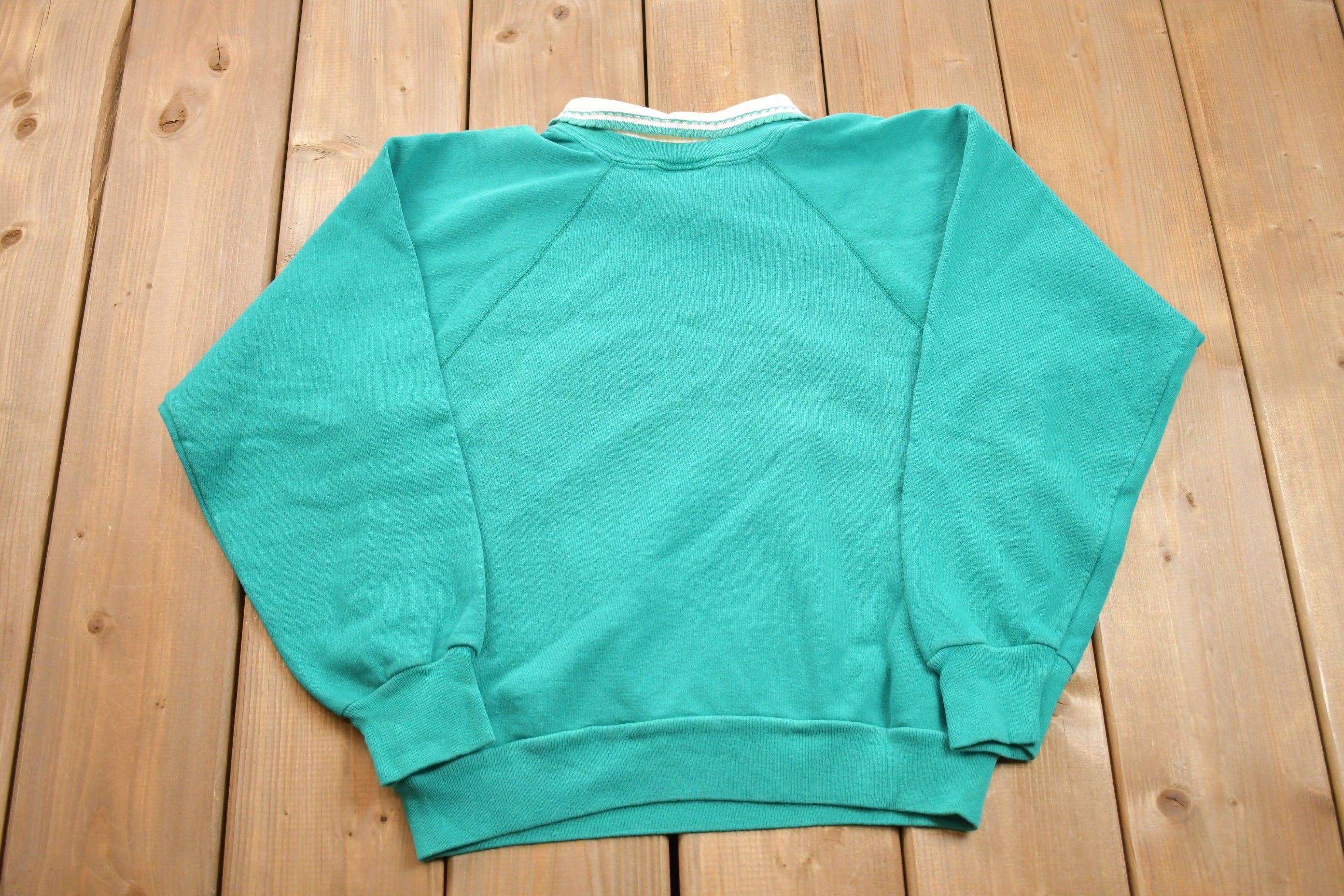 Vintage 1990s Bird Theme Double Collar Crewneck Sweater