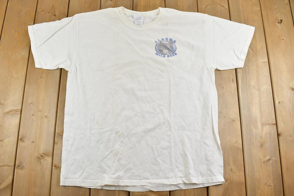 Vintage 1990s Alaska Wild Gear Salmon Fish Souvenir T-Shirt