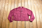 Vintage 1990s Purple Denim Jean Jacket