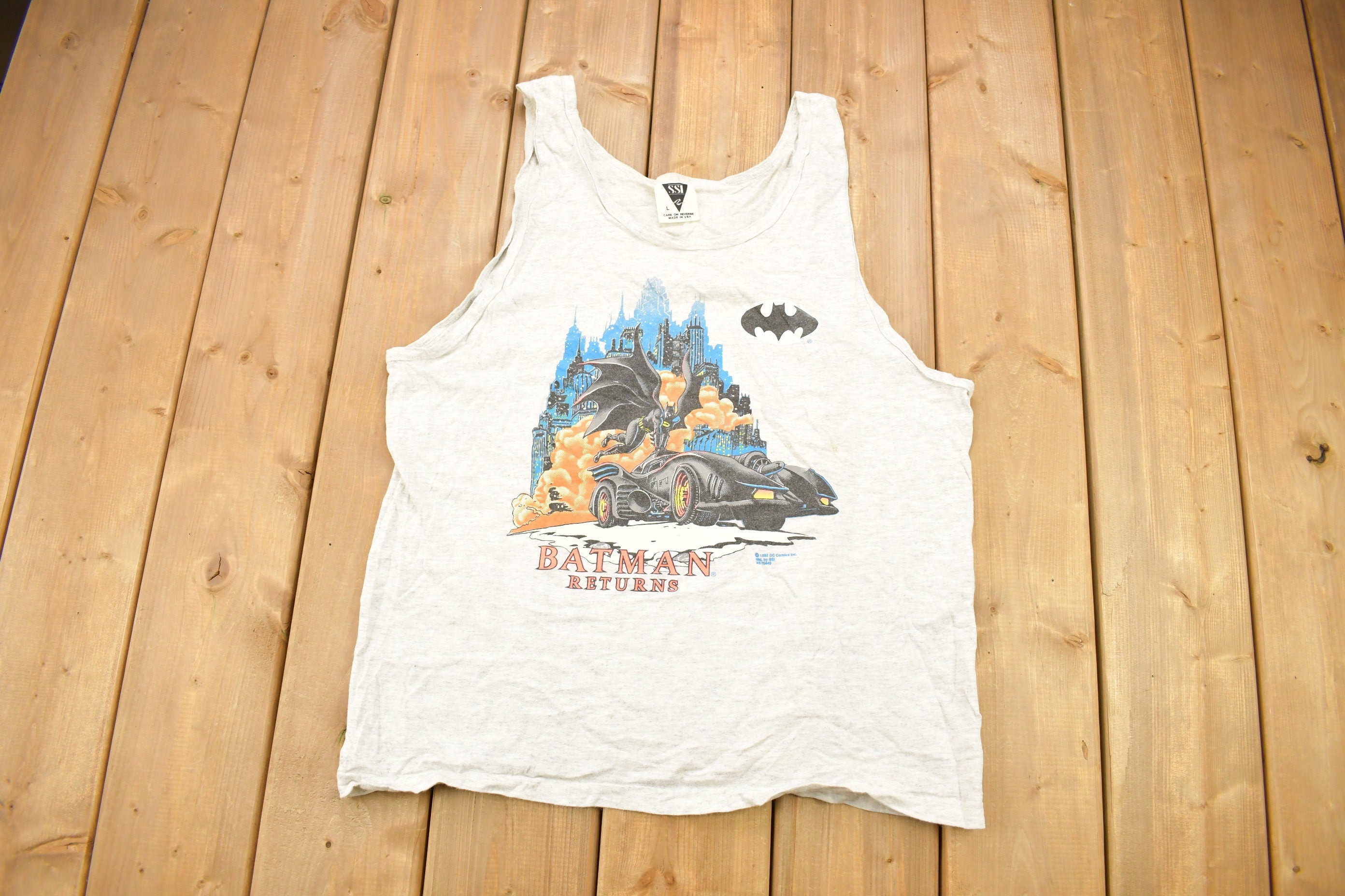 Vintage 1992 Batman Returns DC Comics SSI Tank Top Shirt