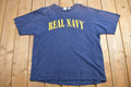 Vintage 1990s Real Navy Graphic T Shirt