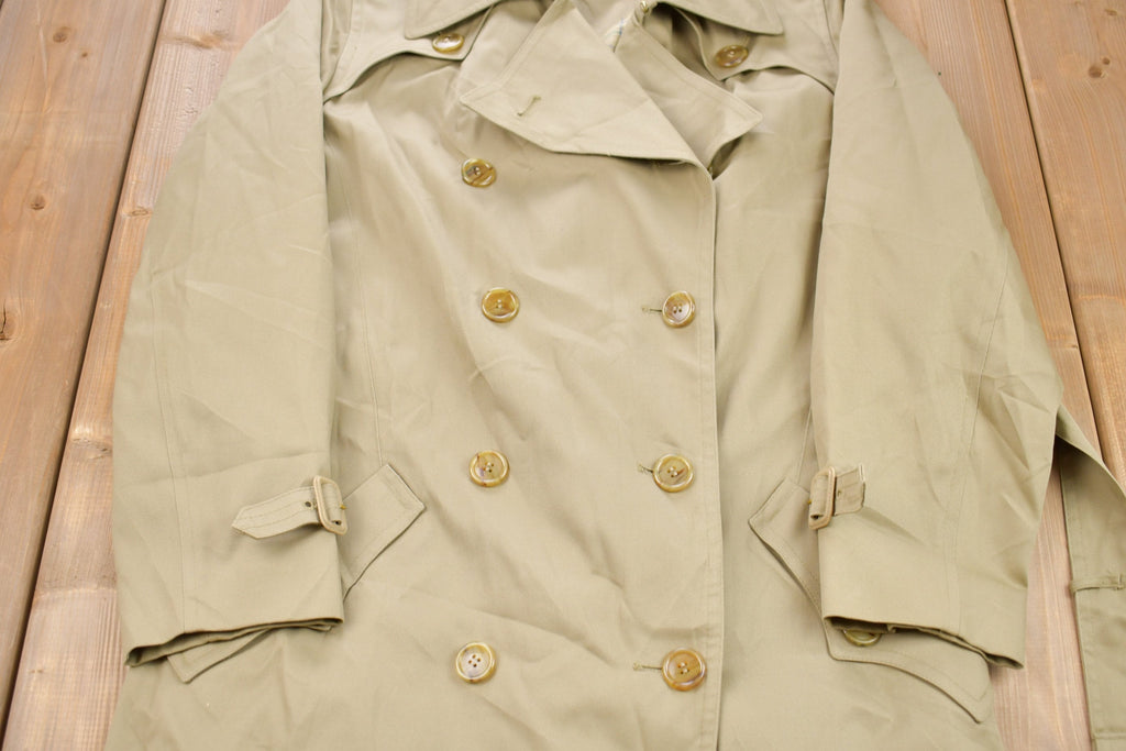 Vintage 1980s Misty Harbor Trench Coat Jacket