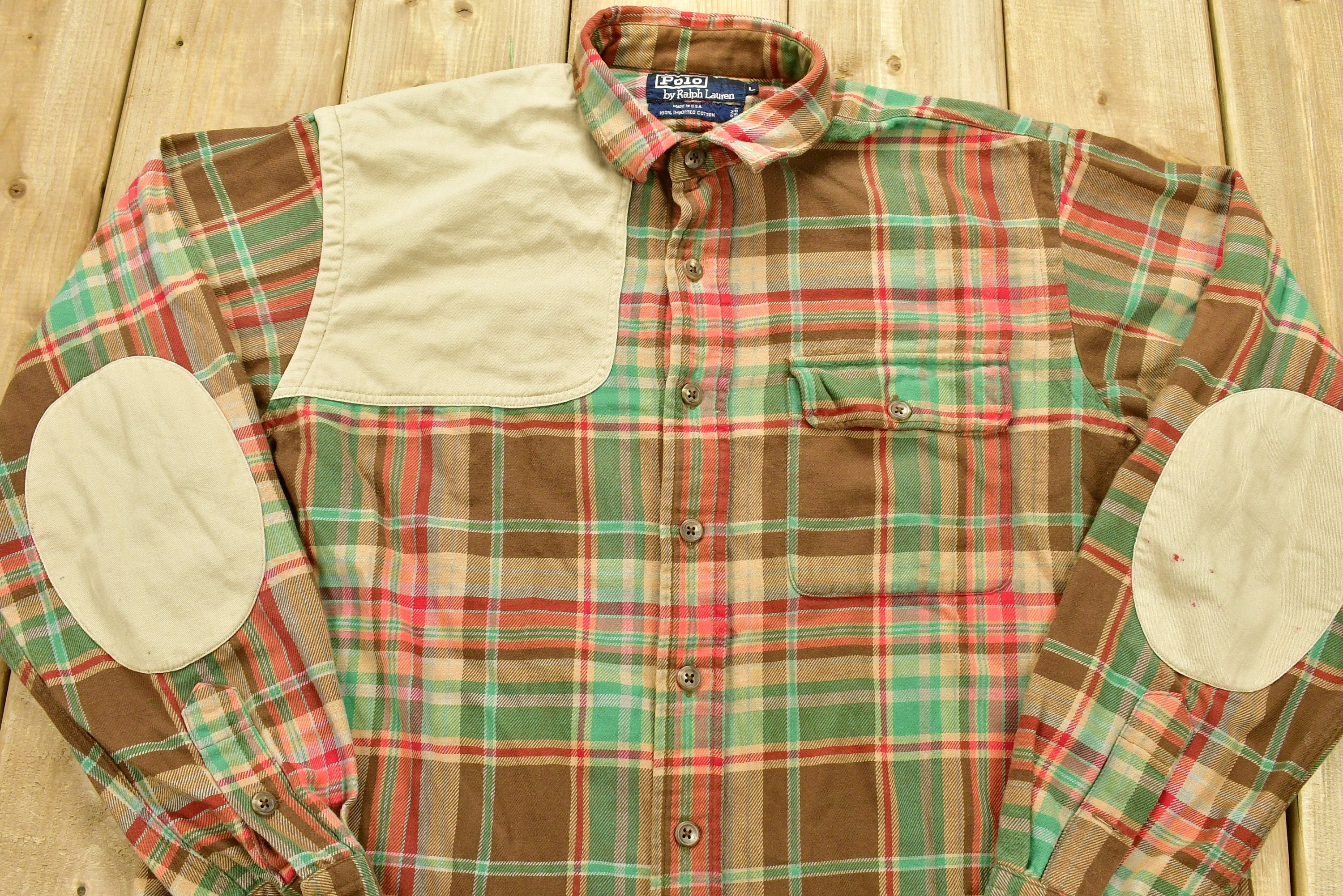 Vintage 1990s Polo Ralph Lauren Button Up Hunting Shirt