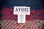 Vintage 1980s Avon Style Knitted Cardigan Sweater