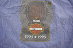 Vintage 1993 Harley Davidson 90 Year Anniversary Button Up