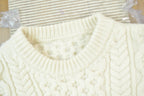 Vintage 1990s Hand Knit Cable Knit Sweater