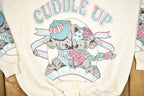 Vintage 1990s Cuddle Up Cute Teddy Bear Crewneck Sweater
