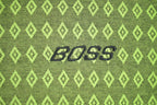 Vintage 1990s Boss Diamond Print Golf Shirt