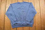 Vintage 1990s Blank Blue Crewneck Sweatshirt