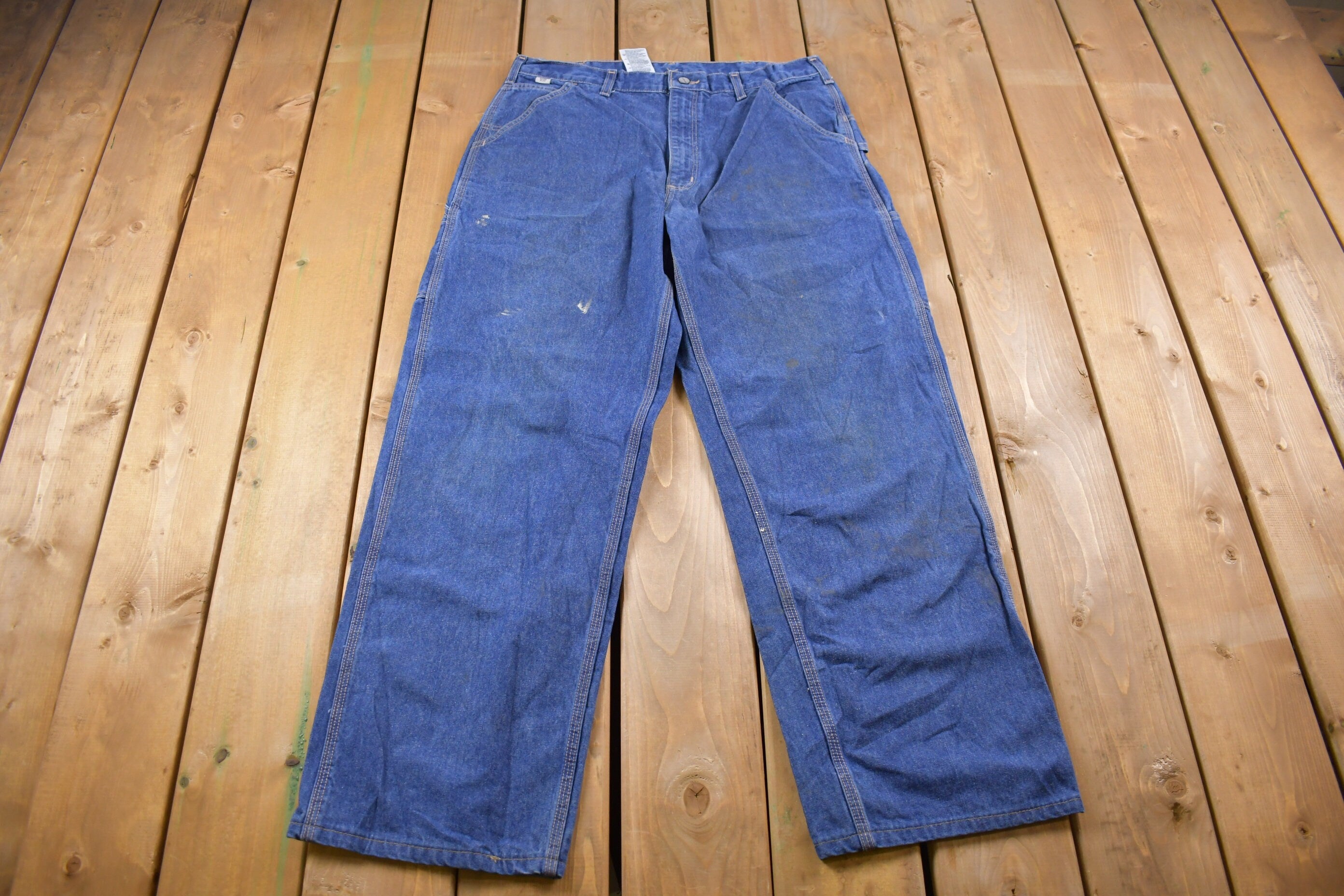 Vintage 1990s Carhartt Fire Resistant Carpenter Work Pants Size