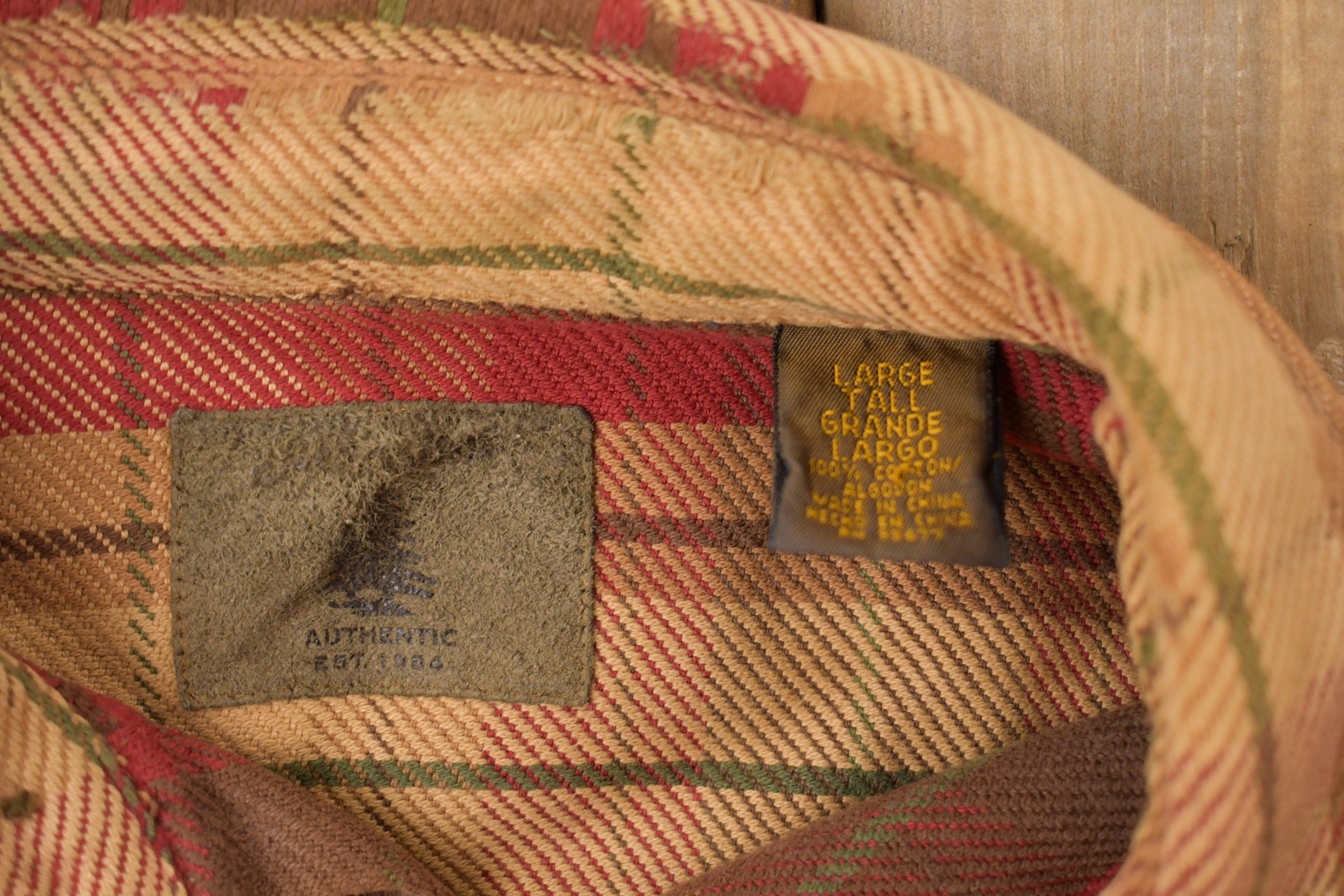 Vintage 1990s Authentic Plaid Button Up Shirt