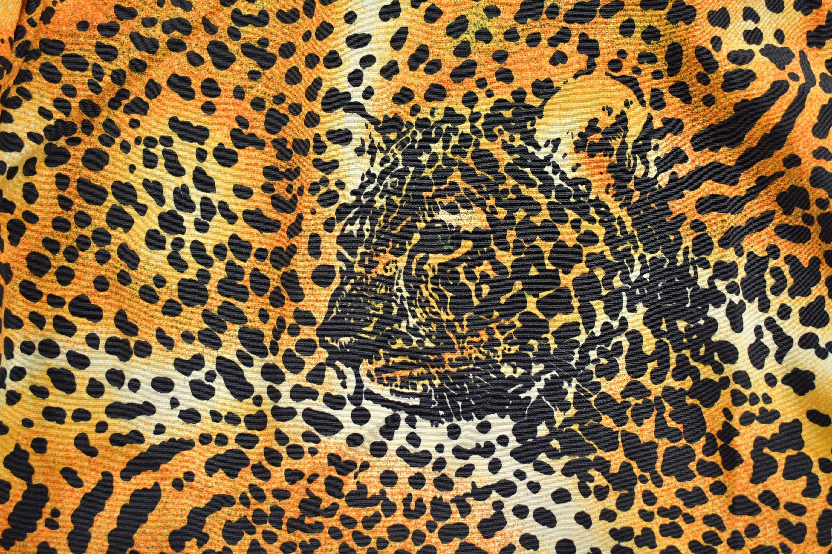 Vintage 1990s Cheetah Print Button Up Shirt