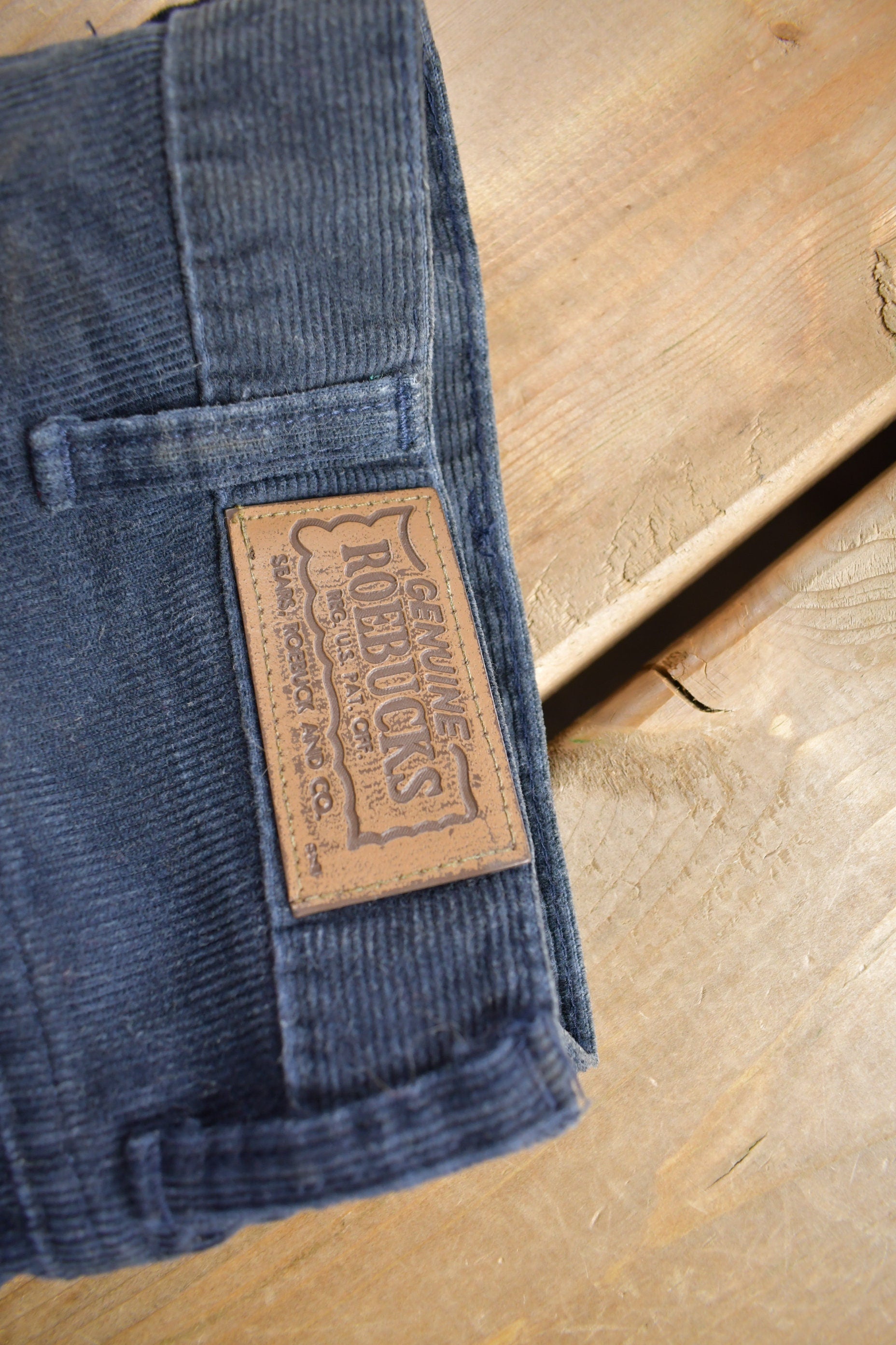 Vintage 1970s Sears Genuine Roebucks Perma Prest Corduroy Pants Size 34 x 29