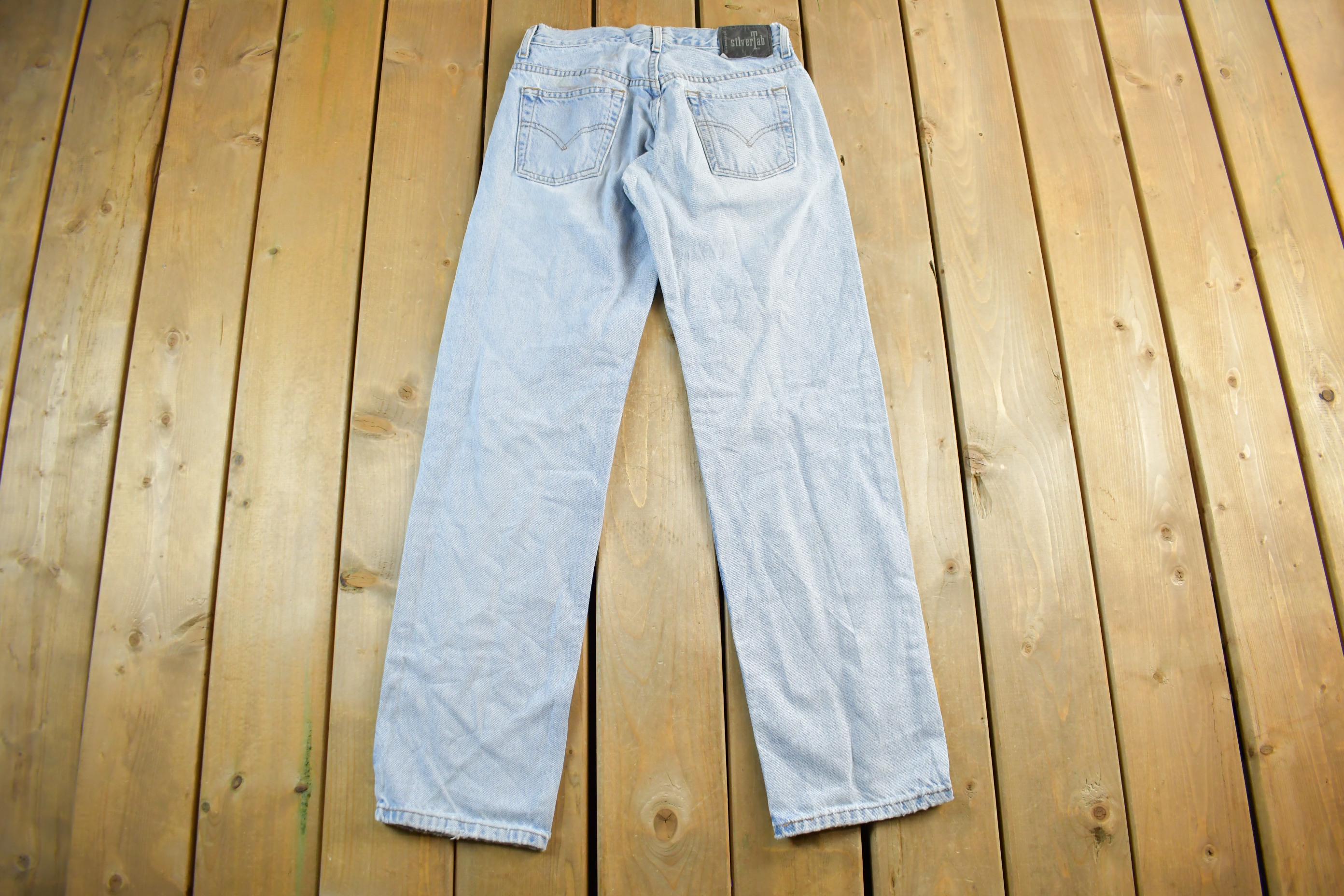 Vintage 1990s Levi Silver Tab Loose Denim Jeans Womens 28 x 32