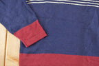 Vintage 1990s Braemar By Jeremy Scott Striped Knit Cardigan Boating Sweater Women's L